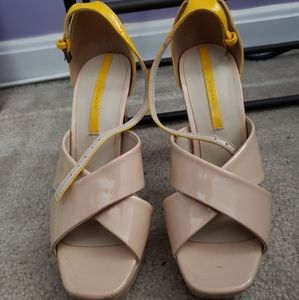 Nude Yellow High Heels